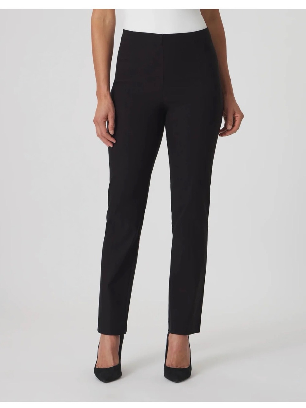 Everyday Black Straight-Leg Pants